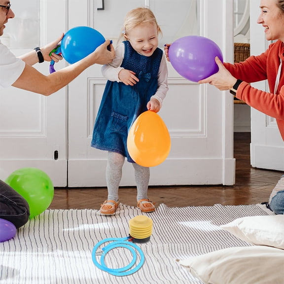 AURARMLET 5Pcs Hand Operated Foot Pump for Air Mattress and Swimming Rings Portable and Easy to Use