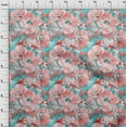 thumbnail image 4 of oneOone Cotton Flex Pink Salmon Fabric Floral & Dress Material Fabric Print Fabric By The Yard 40 Inch Wide, 4 of 6