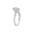 thumbnail image 2 of Keepsake 1/4ctw Diamond 10kt White Gold Halo Twist Engagement Ring (I-J, I2-I3), 2 of 2