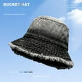thumbnail image 2 of Audhol Hats for Women Japanese Retro Cowboy Fisherman Hat Female Summer Big Head Around The Bucket Basin Hat To Make Old Sunblock and Sunblock Face Small Hat Hat Black One Size, 2 of 3