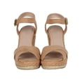 thumbnail image 4 of Women Crisscross Open Toe Espadrille Platform Wedge Sandal 18557, 4 of 6