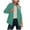Green, variant on KIHOUT Women's Long Sleeve Warm Jacket Women Solid Rain Jacket Outdoor Plus Size Hooded Windproof Loose Coat