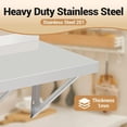 thumbnail image 4 of Danolapsi  Stainless Steel Wall Shelf NSF Commercial Wall-Mounted Shelving Appliance & Equipment Metal Shelving With a Backsplash and Two Brackets for Kitchen Restaurant Garage Laundry Utility Room, 4 of 7