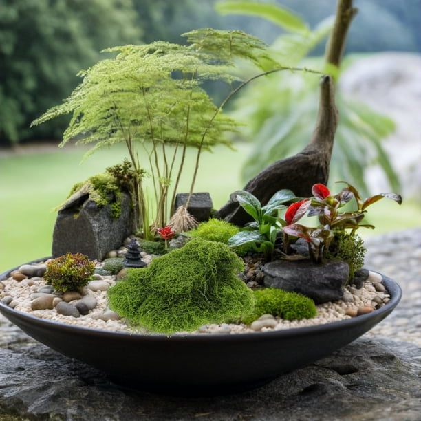 OULII 1Pqt Musgo Artificial Decorativo Verde Para Arreglos De Jardinería Y Centros De