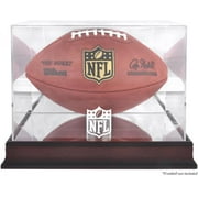 NFL Mahogany Football Logo Display Case with Mirror Back
