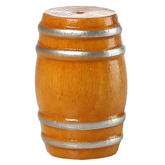 MUSEYA Barrel Decoration for Home Miniature Wood Beer Barrel Coffee 1Set
