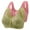 Pink, variant on Bras for Women Front Closure Bras for Women Pack 2-Pack Push up Bras No Underwire Plunging Retro Full Coverage Bralette Floral Print Embroidered Underwear for Older Women Swim XL Beige