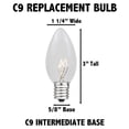 thumbnail image 3 of Bombillas de repuesto novedosas, incandescentes, C9, 7 W, paquete de 25 unidades, 3 of 9