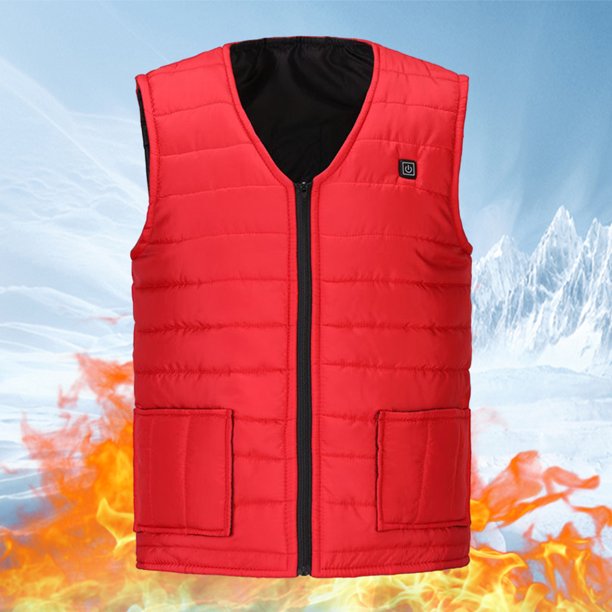 Chaleco Calefactor Eléctrico Chaleco calefactor de carga unisex lavable 3 niveles de calefacción para caza deportiva senderismo