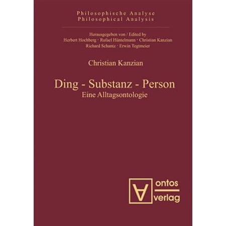 Pre-Owned Philosophische Analyse / Philosophical A Ding - Substanz - Person Book 33 (Hardcover)