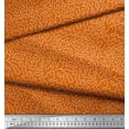 thumbnail image 2 of Soimoi Orange Poly Georgette Fabric Abstracts Abstract Print Fabric by the Yard 52 Inch Wide, 2 of 3