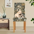 thumbnail image 4 of Yayeee 2 Pack Dining Chair Covers Stretch Parson Chairs Slipcovers Seat Protector, Floral Wilderness Pattern, 4 of 6
