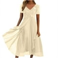 thumbnail image 1 of LNGOOR Robes d'Invitée de Mariage pour Femmes Automne Manches Mi-Longues en Maille Dentelle Robe de Soirée Formelle Ligne A Évasée Cocktail Midi Robes, 1 of 6