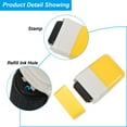 thumbnail image 4 of Unique Bargains Ensemble de Protection contre le Vol d'Identité avec Rouleaux, 2 Pcs en Plastique, Jaune Marron, 4 of 6
