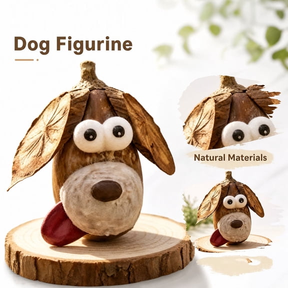 Kiddiway Natural Pinecone Dog Craft Kit – DIY Kids Crafts, Craft Kits, Arts and Crafts, Holiday Tabletop Decor