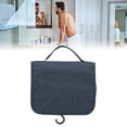 thumbnail image 4 of Rupoun Men Business Foldable Travel Toiletry Bag Large Capacity Waterproof Hanging Shaving Dopp Kit Organizer for Bathroom Cosmetic Pouches, Dark Blue, 4 of 9