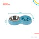 thumbnail image 2 of Tazon Entrenador Plato alimentacion lenta Bebedero Comedero azul 6.49 pulg Poli Pets PP-TPCLBBL, 2 of 8