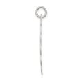 thumbnail image 3 of Auriga 925 Sterling Silver Rhodium-plated Bride & Groom Disc Charm for Women (L-33 mm, W-26 mm), 3 of 6