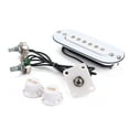 thumbnail image 2 of 1 Set de Micro à Simple Bobine de Pont Chargé Blanc pour Accessoire de Guitare Électrique, 2 of 8