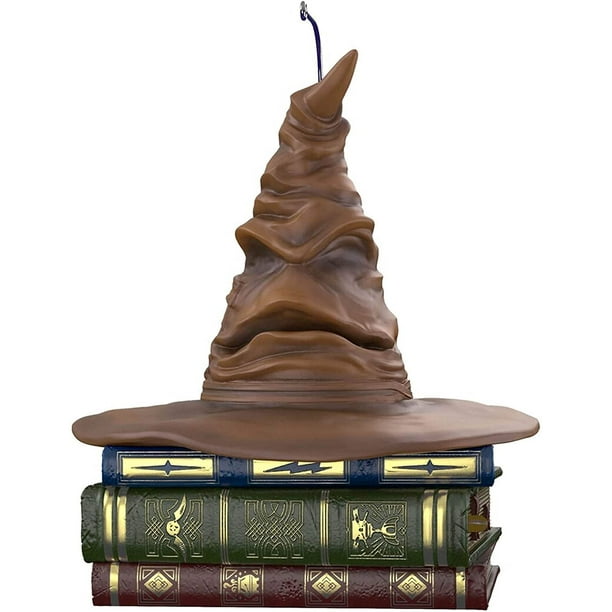 Adorno de sombrero clasificador de Harry Potter con sonido y movimiento, adorno parlante de sombrero clasificador de Harry Potter Decoraciones colgantes de árbol de Navidad Xemadio HR-0024
