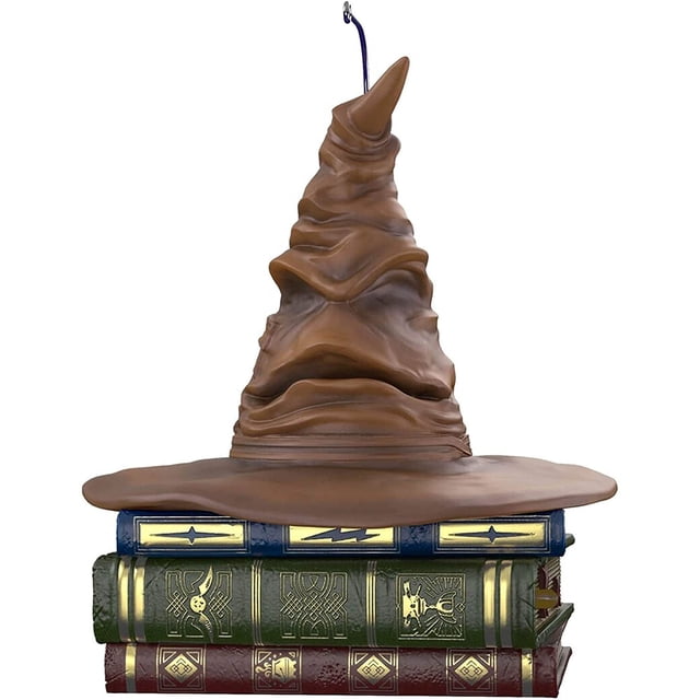Adorno de sombrero clasificador de Harry Potter con sonido y movimiento, adorno parlante de sombrero clasificador de Harry Potter Decoraciones colgantes de árbol de Navidad Adepaton HR-0024