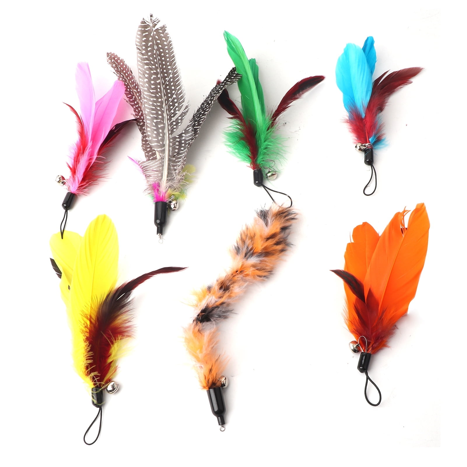 Jackson Galaxy Telescoping Air Prey Copter Wand Interactive Cat Toy with Durable Plastic Feathers Walmart
