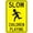 Warning Sign 2, variant on Slow Children Dogs 1 Grumpy Old Man Warning Sign - 8"x12" Security Safety Metal Sign, Residential Humor Decor for Business Office Home Street Road