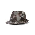 thumbnail image 2 of Womens Plaid Fedora w/ Band - Wine - Small/Medium, 2 of 3