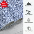 thumbnail image 4 of HOMERRY 2' x 10' Modern Area Rug for Hallway Kitchen Braided Print Indoor Washable Neutral Carpet, Blue, 4 of 5