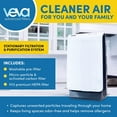 thumbnail image 6 of Veva Carbon Hepa Filter Portable Air Purifier, White, 6 of 7