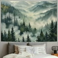 thumbnail image 2 of Shiartex Misty Forest Tapestry, Nature Mountain Tapestry Wall Hanging Watercolor Landscape Wall Tapestries for Bedroom Aesthetic Men Living Room Sage Green Wall Art Home Decor Gift  Painting, 2 of 6