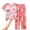 Pink&&100, variant on CONROSES Girls 2 Peice Pajamas Sets Cartoon Bunny Graphic Short Sleeve Pjs Tops Pants Loungewear Sets Cozy Nightwear Sleepwear