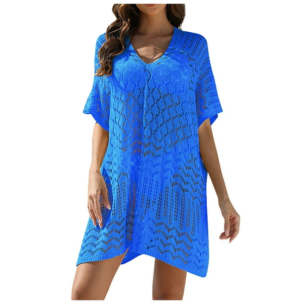 XHJUN Swim Cover Up for Women Skirt Crochet Cover Ups Hollow Out