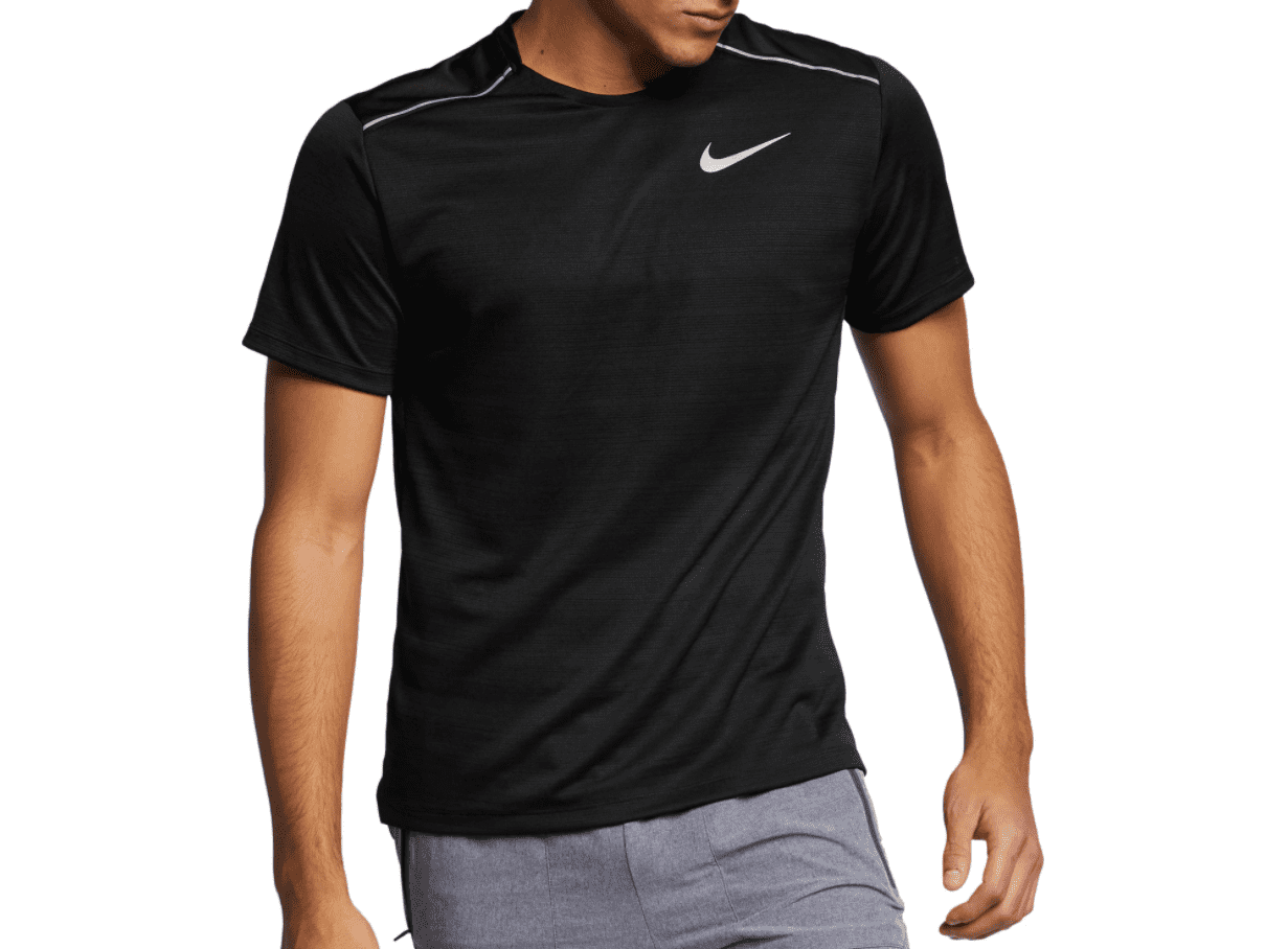 Nike Breathe Men's Reflective Trim Running Top T Shirt Size X-Large -