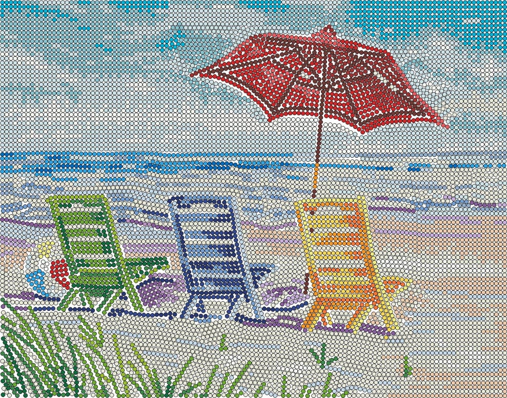DIAMOND DOTZ® Beach Chairs Special Edition Diamond Painting Kit