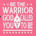 thumbnail image 5 of Wild Bobby Be The Warrior God Called You To Be Inspirational/Christian Women Racerback Tank Top, Hot Pink, Large, 5 of 5