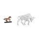 thumbnail image 1 of Figura de caballo en miniatura, escultura de resina, adorno, estatua de animal, estatua de toro, decoración artística de escritorio, ideal para sala d, 1 of 8