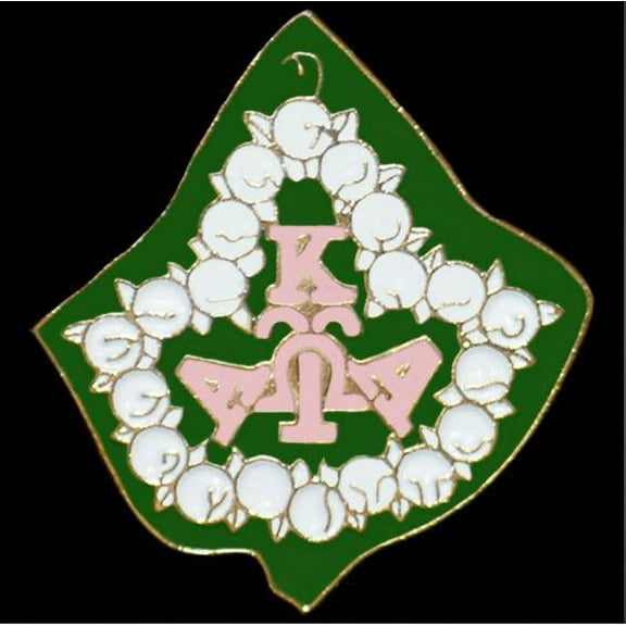 AKA 1" Pearl Ivy Lapel Pin