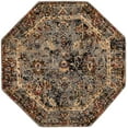 thumbnail image 2 of Rugs.com Saturn Collection Rug – 3 Ft Octagon Blue Medium Rug Perfect For Living Rooms, Kitchens, Entryways, 2 of 9