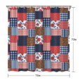 thumbnail image 5 of Pioneer Flower Floral Print Pattern Shower Curtain 72"x72", Bathroom Decorative Shower Curtain Set with 12 Hooks, Waterproof Washable, 5 of 6