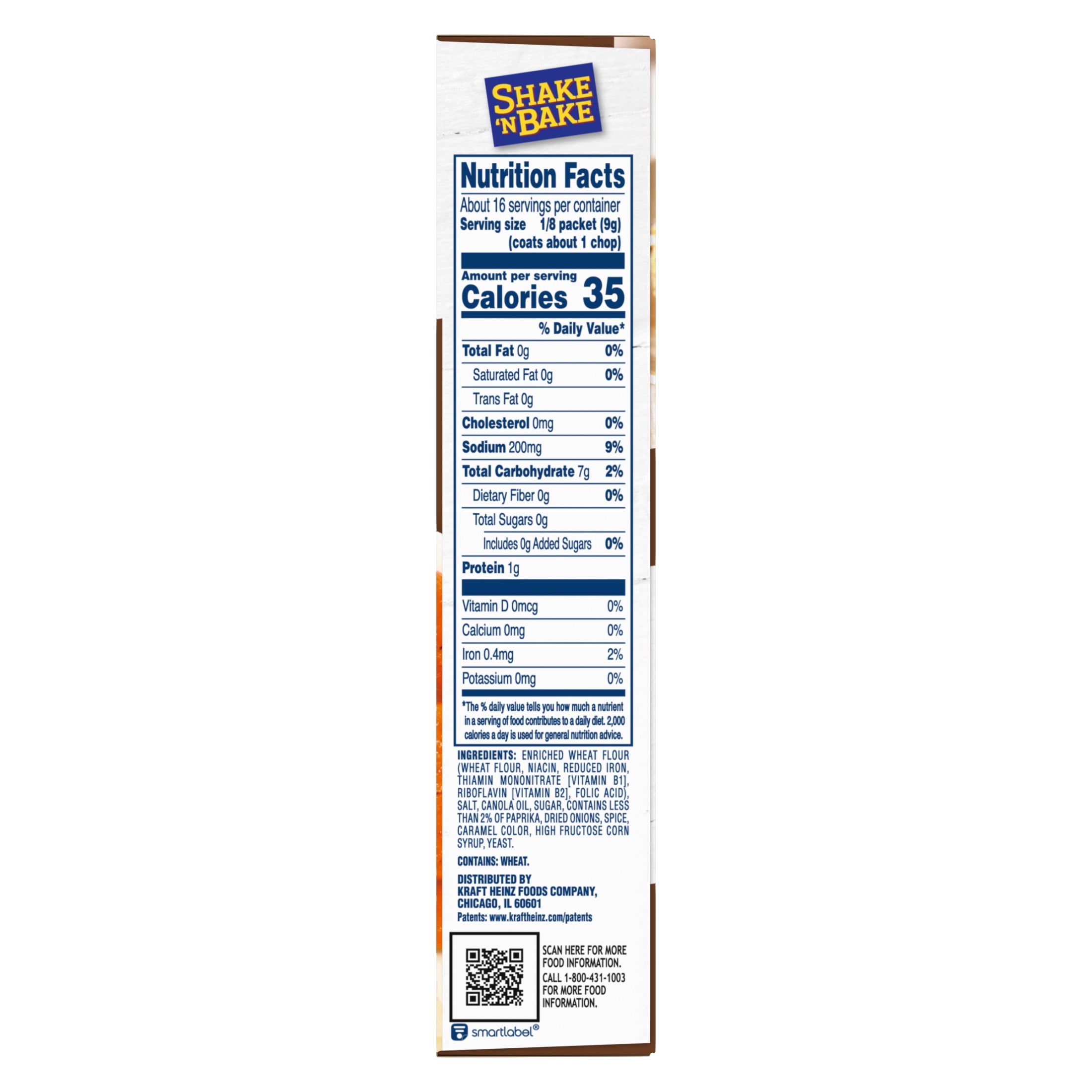 Shake 'N Bake Original Pork Seasoned Coating Mix, 5 oz Box, 2 Count Packets
