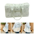thumbnail image 4 of kurtrusly Large Capacity Outgoing Baby Diaper Storage Bag For On Go Easy Diaper Organization Durable flowers milky-white, 4 of 6