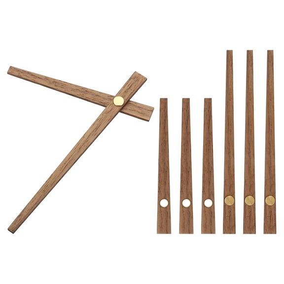 Uxcell Clock Hands Kit, 4 Set Wooden Clock Mechanism Movement Wall Clock Hands Parts Replacement for 12 Inch Clock, A1