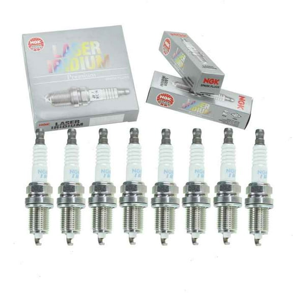 8 pc NGK Laser Iridium Spark Plugs compatible with Jeep Grand Cherokee 4.7L V8 1999-2004