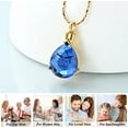 thumbnail image 3 of Crystal Teardrop Urn Necklace for Ashes Cremation Jewelry for Ashes Pendant for Women Men Keepsake Urn Memorial Ash Jewelry, 3 of 6