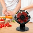 thumbnail image 4 of Gwong Electrónica Ventilador de refrigeración Rotación de 360 ​​grados recargable 3 engranajes de pie Clip de pie en MUTE MINI FAN para al aire libre, 4 of 6