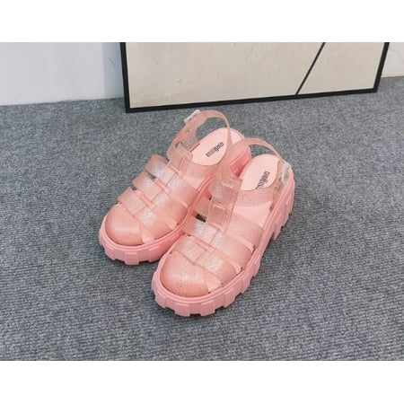 

Ladies Melissa Vintage High Heel Thick Sole Roman Matcake Wrapped Sandals