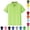 Green1, variant on Boys' School Uniform Short Sleeve Polo Shirt, Button Closure, Comfortable & Soft Pique Fabric,Army Green,10-12