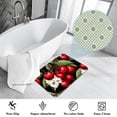thumbnail image 3 of Cherry Polyester Non-Slip Office Chair Mat Bath Rugs Floor Rugs Machine Washable, 3 of 6