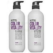 KMS Color Vitality Shampoo and Conditioner Duo - 25.3 oz Each with Pump